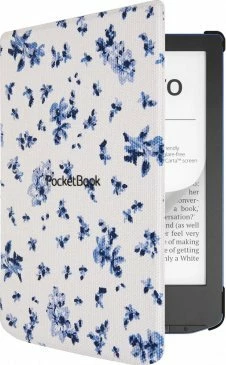 Mbështjellës PocketBook Shell Flowers për Verse/Verse Pro 6", eko-lëkurë, shumëngjyrësh