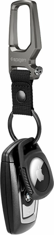 Mbështjellës Spigen Rugged Armor për Apple AirTag, Matte Black