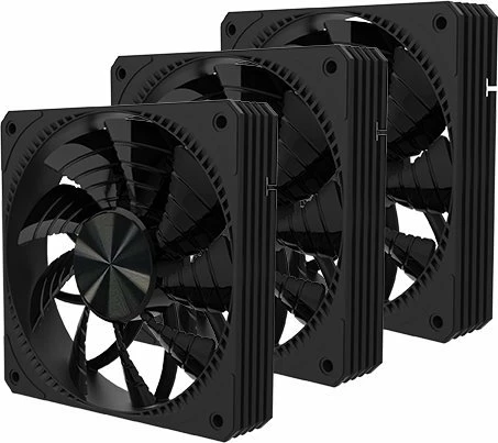 Ventilator kasë kompjuteri PREYON Falcon Eye PFE1203B 120 mm PWM, i zi, set 3 copë