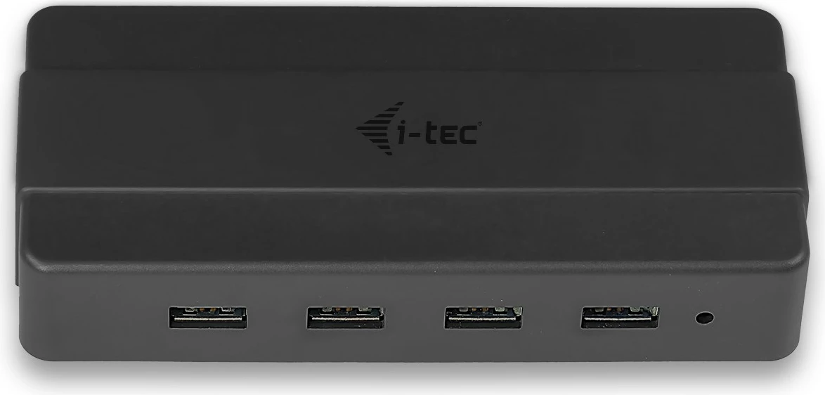 HUB USB I-Tec 4 porta, USB 3.0, me adapter rryme, i zi