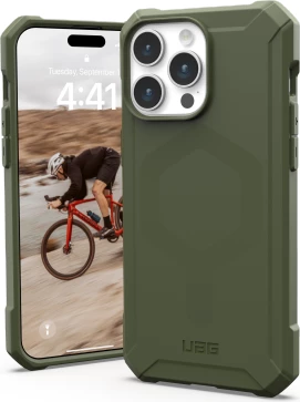 Mbështjellës UAG Essential Armor MagSafe për iPhone 15 Pro Max, i gjelbër