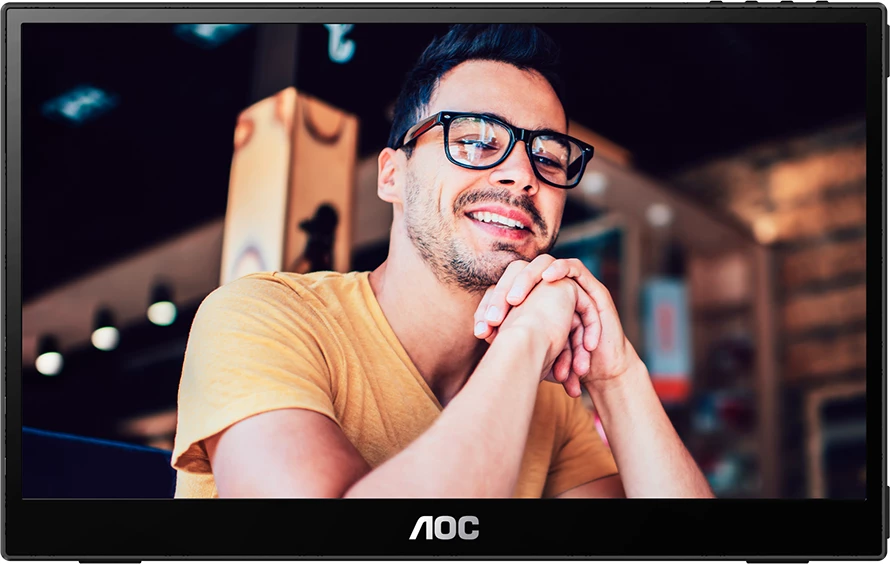 Monitor portativ AOC 16T3EA 15.6" FHD IPS 60Hz USB-C, i zi, set me çantë bartëse, kabllo USB‑C dhe adaptues rryme