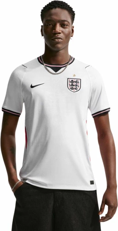 Fanellë futbolli Nike England 2026 Stadium Home për meshkuj, e bardhë