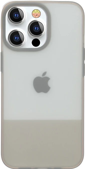 Mbështjellës Kingxbar Plain Series për iPhone 13, silikon, Gri