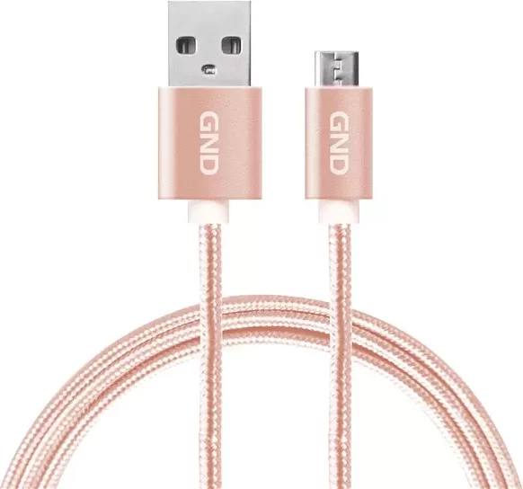 Kabllo Usb GND GNDUSBAC200MM06 (Pembe, 2m)