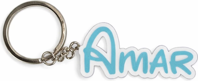 Keychain Emer i Personalizuar [Ngjyra: Kaltër]