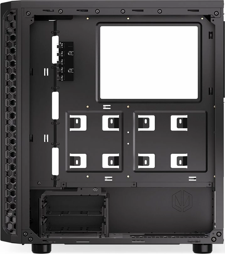 Kasë Endorfy Signum 300 Core EY2A004 Midi Tower ATX/Micro-ATX/Mini-ITX, xham i temperuar, pa PSU, e zezë