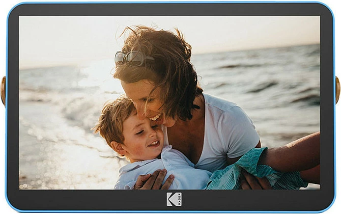 Kornizë digjitale Kodak RWF-108V, 10" IPS touchscreen, Wi‑Fi, SD/MMC, blu