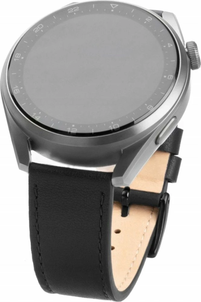 Rrip lëkure për smartwatch Fixed FIXLST-22MM-BK, 22 mm, universal, i rregullueshëm 16.5–21.5 cm, zi
