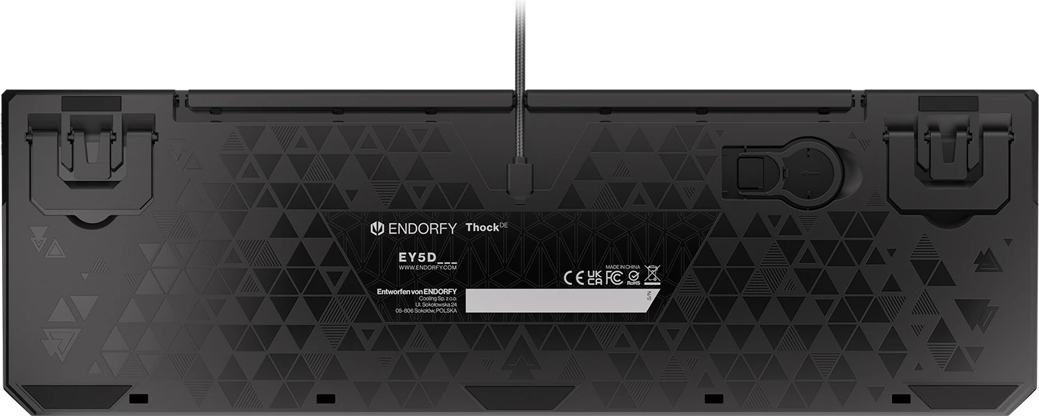 Tastierë mekanike Endorfy Thock, Kailh Red, RGB, QWERTZ, e zezë