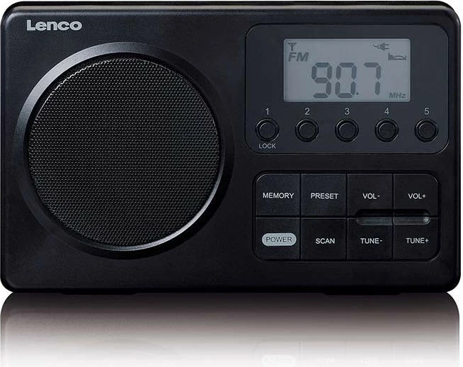 Radio portabile Lenco MPR-035BK, FM, e zezë