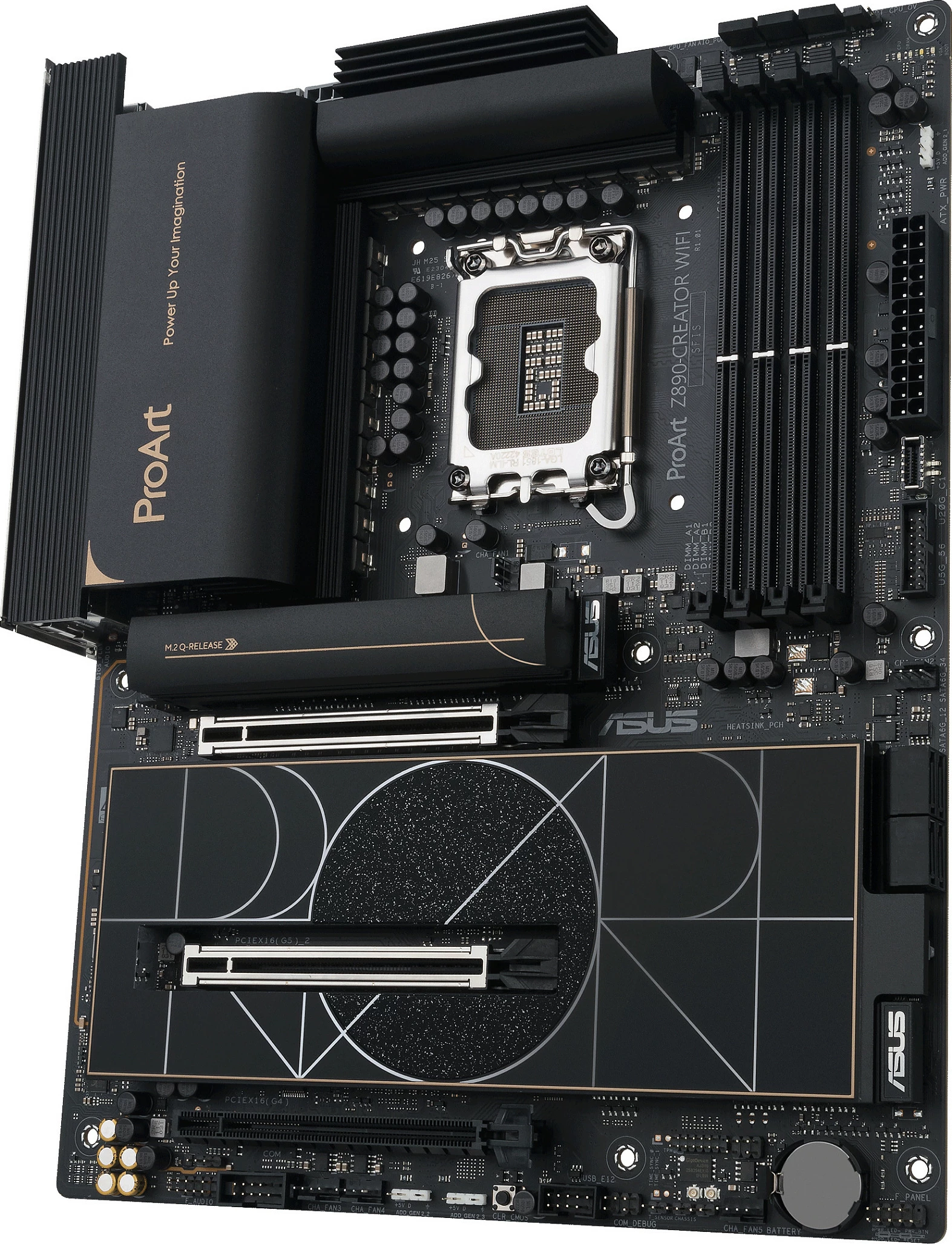 Pllakë amë ASUS PROART Z890-CREATOR WIFI, Intel, LGA 1851, DDR5-SDRAM, 192 GB, e zezë