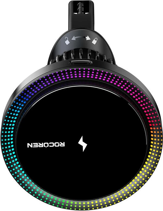 Mbushës wireless për veturë Rocoren RCZJ-XK01, 15W, i zi