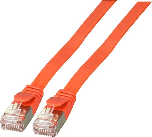 Kabllo rrjeti EFB Elektronik K5545RT, Cat6a, 0.25m, RJ-45, 10Gbps, e kuqe
