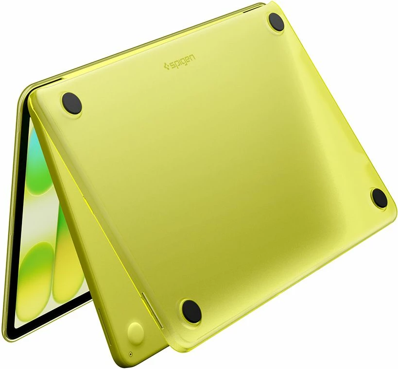 Mbështjellës për MacBook Spigen AirSkin për MacBook Neo 13" 2026 (A3404), PC + këmbë TPU, snap-on, 1 copë, e verdhë mat