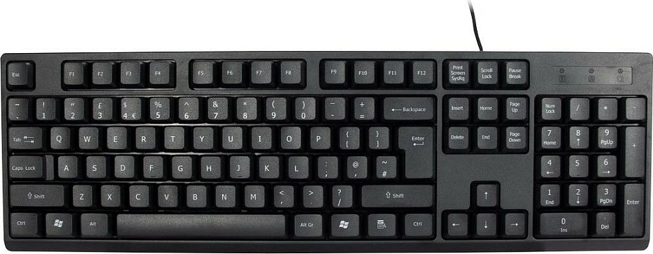 Set tastierë + maus Inter-Tech NK-1000EC, QWERTY, me kabllo, i zi