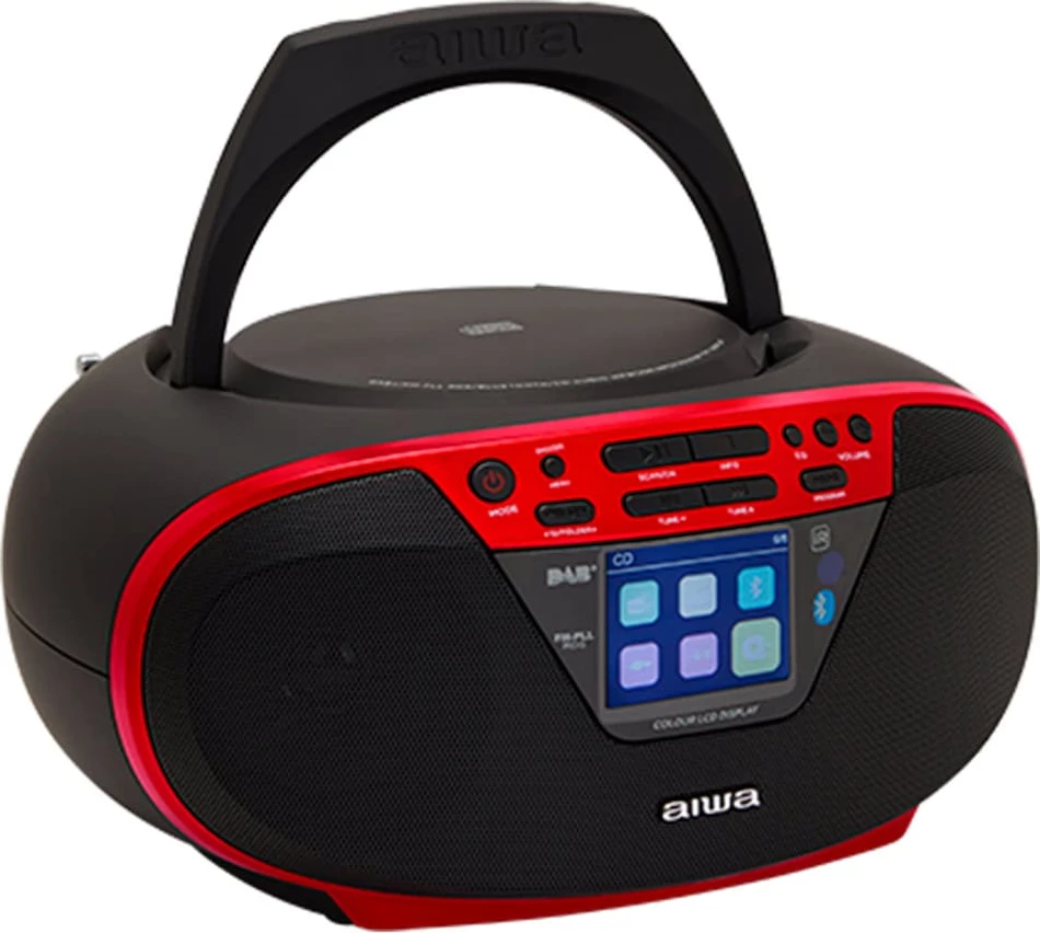 Radio Boombox Portative me DAB+, CD, Bluetooth dhe USB AIWA BBTU-500DAB/RD
