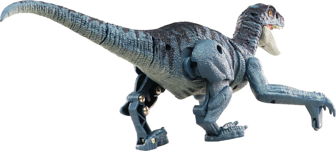 Lodër dinosaur AMEWI 40010 Velociraptor me kontroll 2.4 GHz, drita dhe tinguj, LiPo 100 mAh, gri