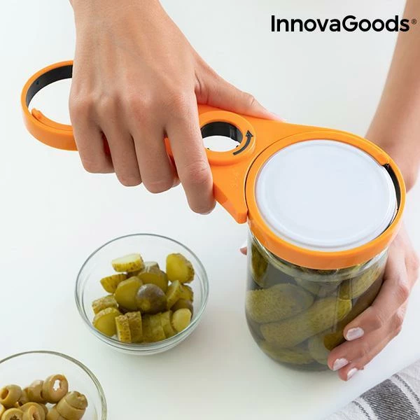 Hapëse multifunksionale InnovaGoods Kitchen Foodies 5-në-1, portokalli