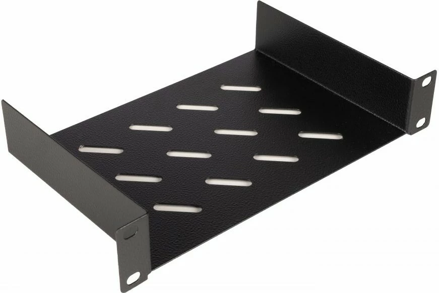 Raft fiks për rack Equip 1U, 150mm, 100kg, zi, 19 inch