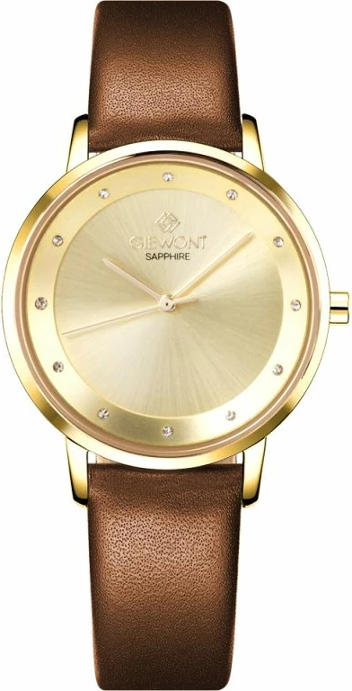 Orë dore femrash Giewont GW4130-A2, e artë, rrip lëkure