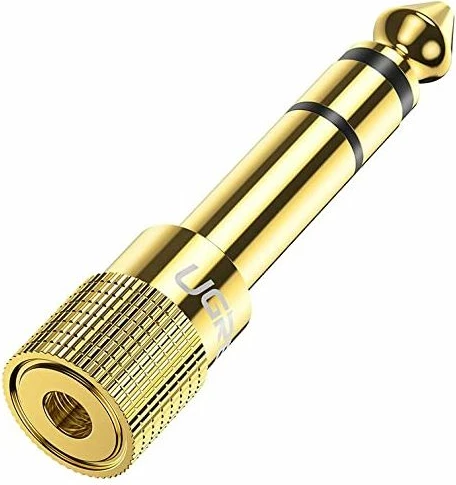 Adapter audio jack UGREEN 20503 6.5mm mashkull në 3.5mm femër, ar, 1 copë