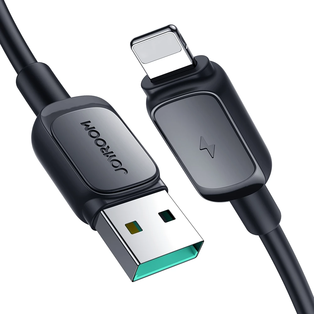Kabllo Joyroom Multi-Color Series A14, Lightning në USB-A, 2m, 2.4A, e zezë