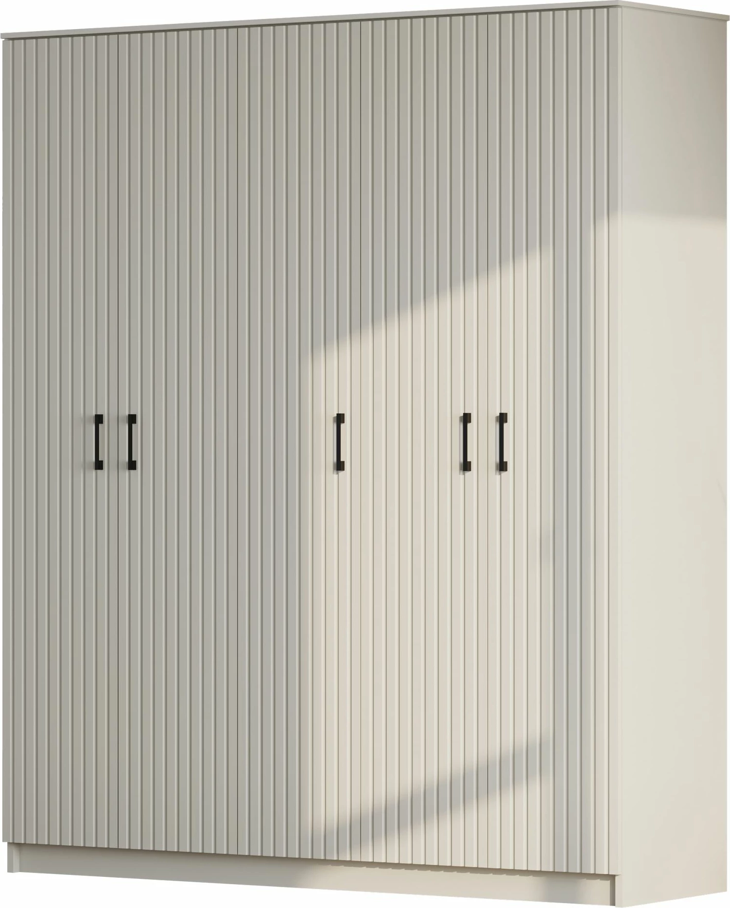 Dollap garderobe Skye Decor, ngjyrë e bardhë matte, RB-185-04