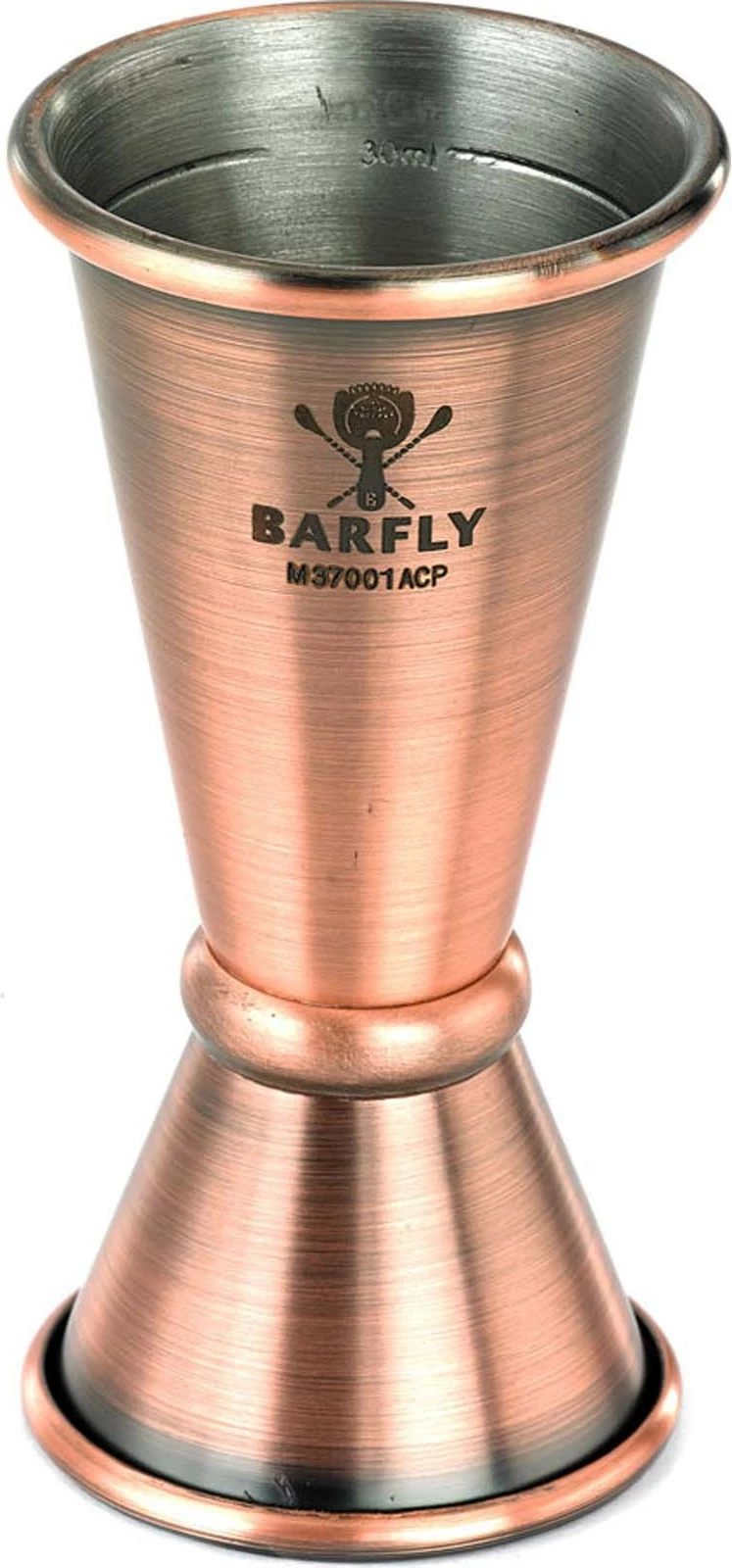 Jigger matës për bar, BarFly, Japanese Style 20/40 ml, bakër antik