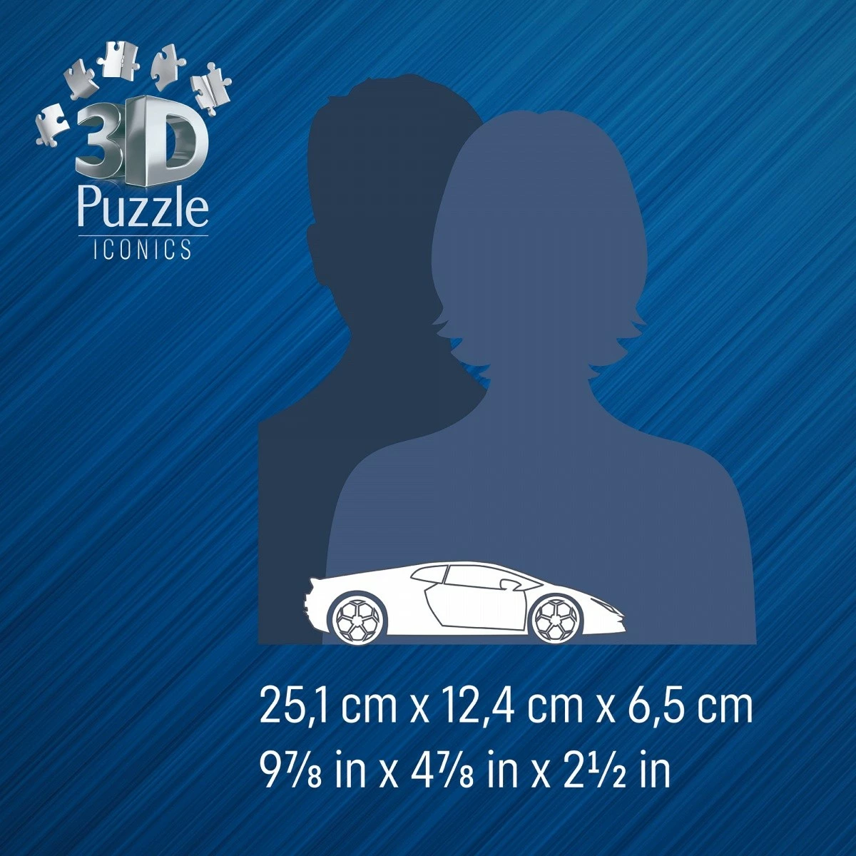 Puzzle 3D Ravensburger Lamborghini Huracan EVO, 158 pjesë, Gjelbër