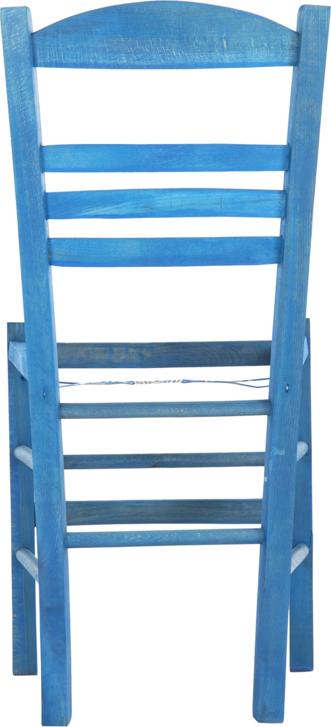 Karrige tradicionale JHETT FH5575.05 dru ahu me impregnacion në ngjyrë blu - vetëm korniza 40x42x87H cm