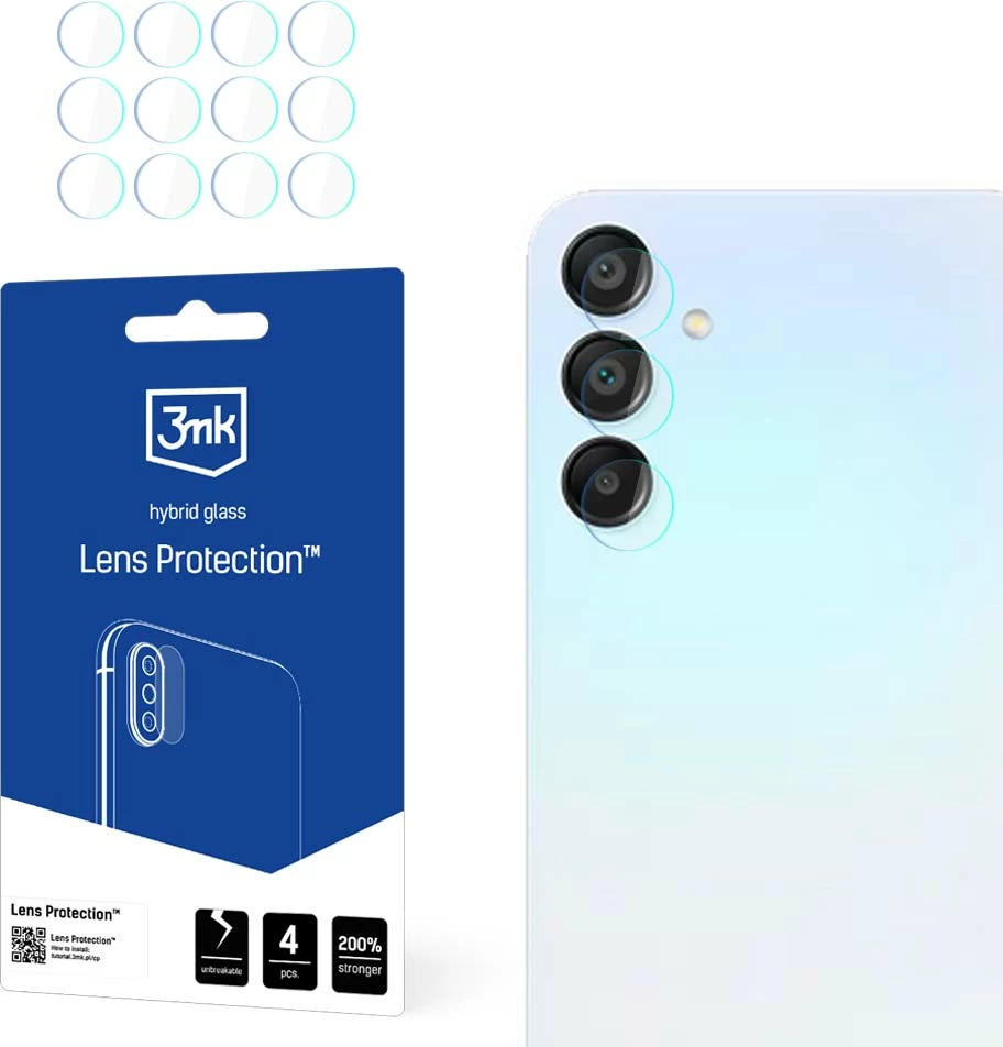 Mbrojtës xhami për kamera 3mk Protection për Samsung Galaxy A15 5G, set