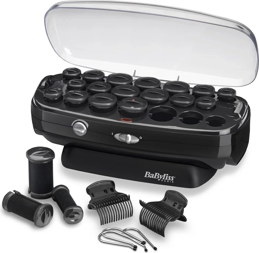 Set për stilim flokësh BaByliss Thermo Ceramic Rollers, 50 W, E zezë