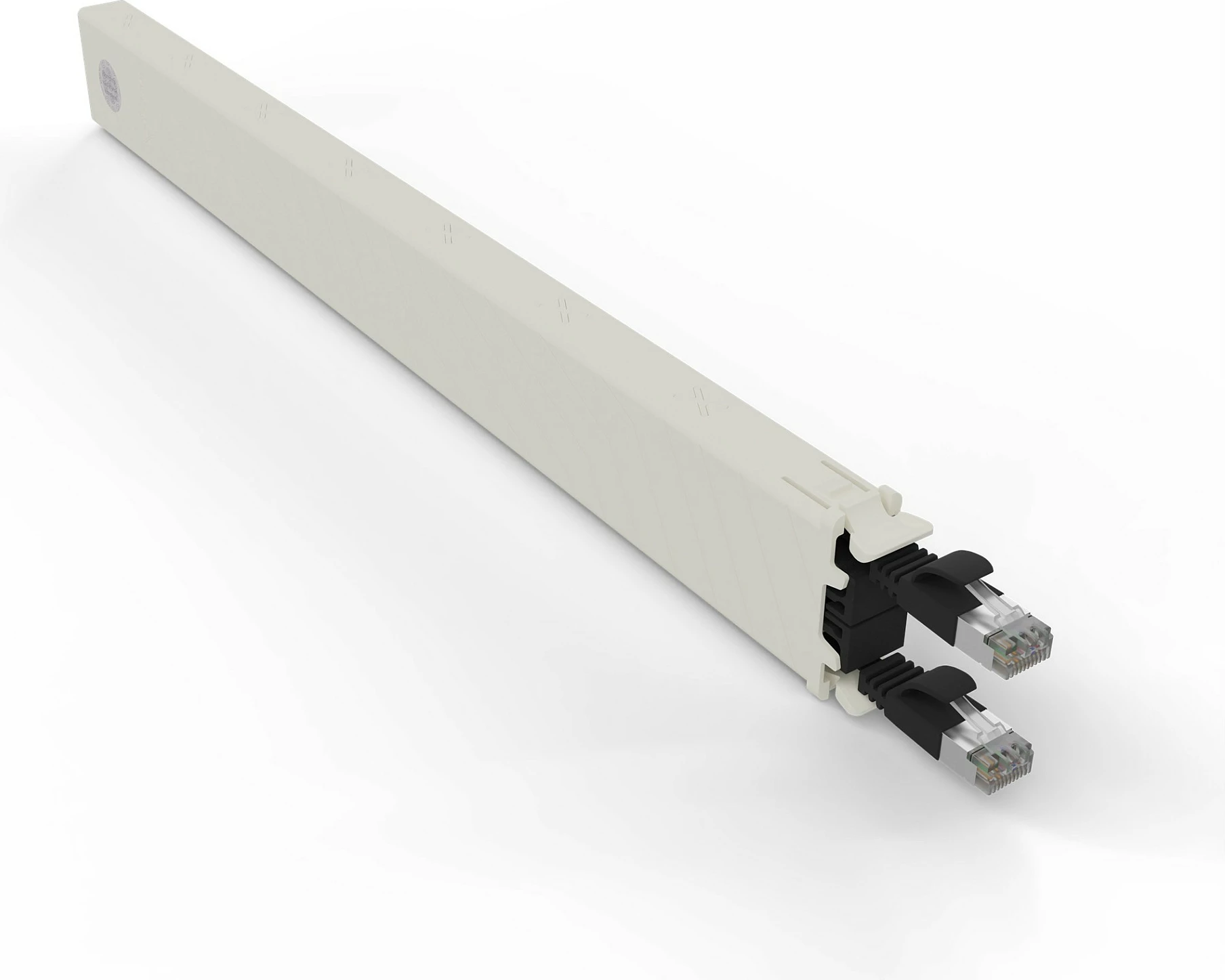 Kasetë kabllo rrjeti PATCHBOX patchbox.one 8RU, Cat6a STP, 0.8 m, e zezë