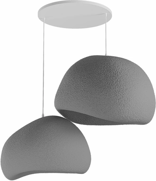 Llambë tavani Opviq, Wabi Sabi Chalkforms, gri betoni