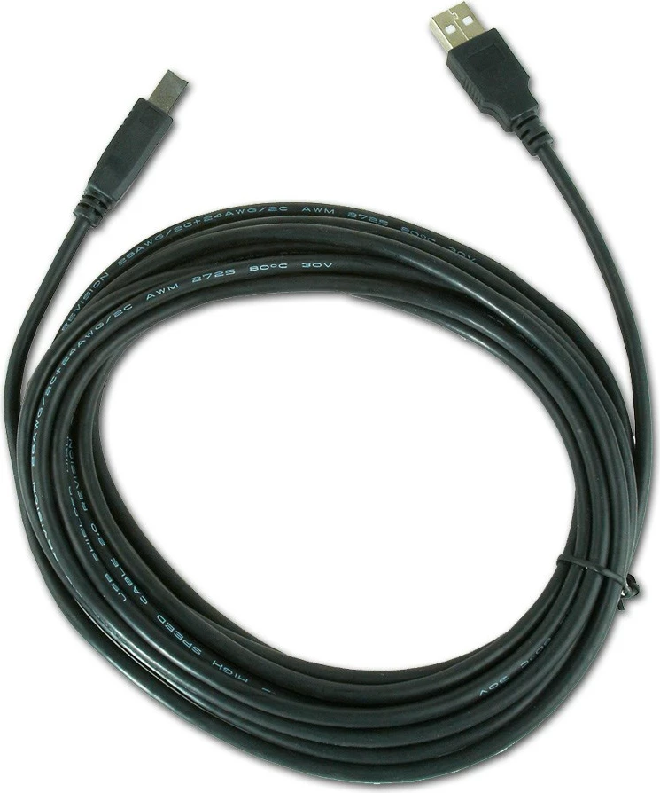 Kabllo USB 2.0 GEMBIRD CCP-USB2-AMBM-15, 4.5m, e zezë