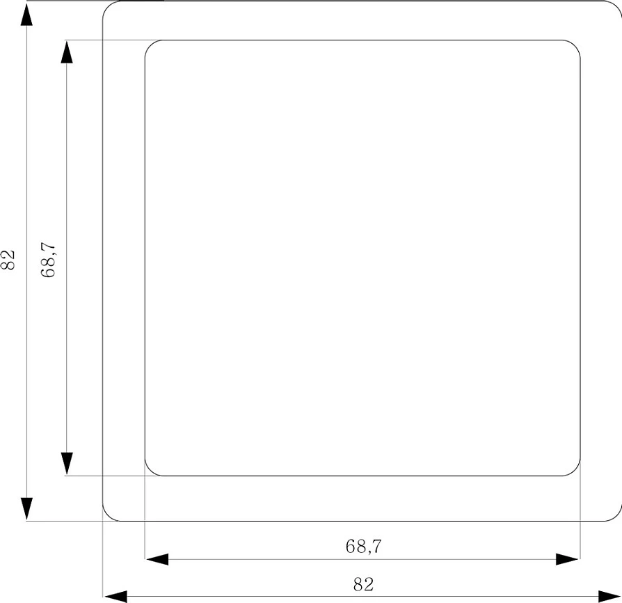 Kornizë ndërprerësi/prize Siemens DELTA style 5TG1321, 1-modul, 82x82mm, e bardhë
