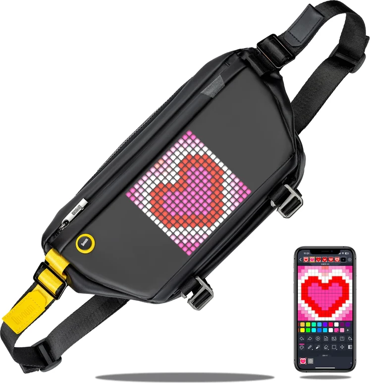 Çantë me ekran LED Divoom Pixoo Sling Bag with LED Display