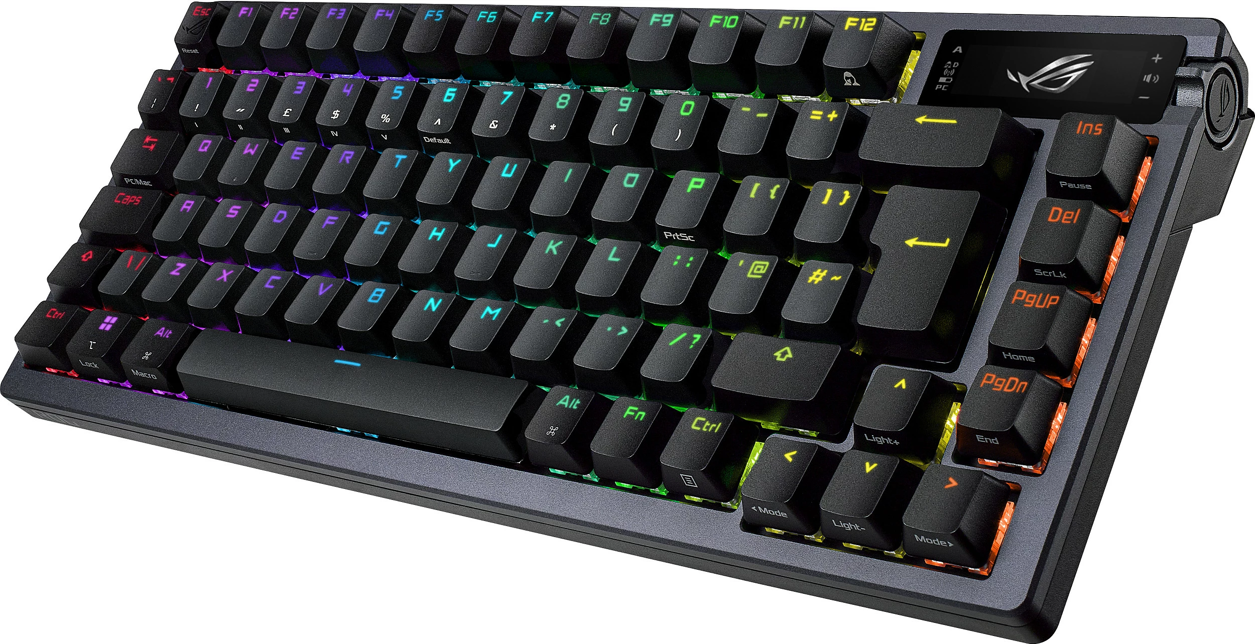 Tastierë gaming ASUS ROG Azoth, 75%, mekanike ROG NX Red, hotswap, USB/2.4GHz/Bluetooth, RGB, AZERTY FR, e zezë