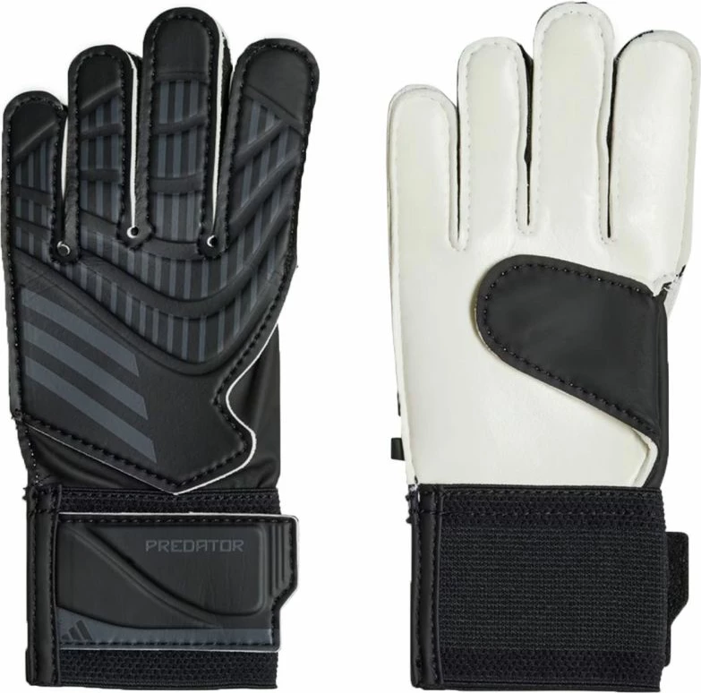 Doreza portieri për fëmijë adidas Predator Training Jr, të bardha dhe të zeza
