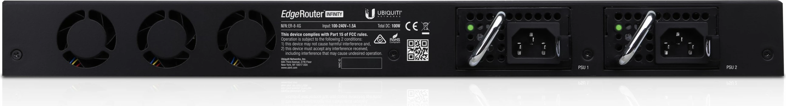 Router Ubiquiti EdgeRouter ER-8-XG, Managed, L3, Rack mounting, 1U