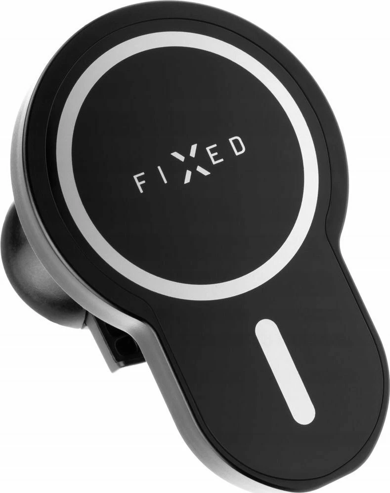 Mbajtës celulari për veturë Fixed MagClick XL FIXMCLI-XL-BK, MagSafe, karikim pa kabllo 15W, i zi, set me adapter ventilimi + kabllo USB-C 1m