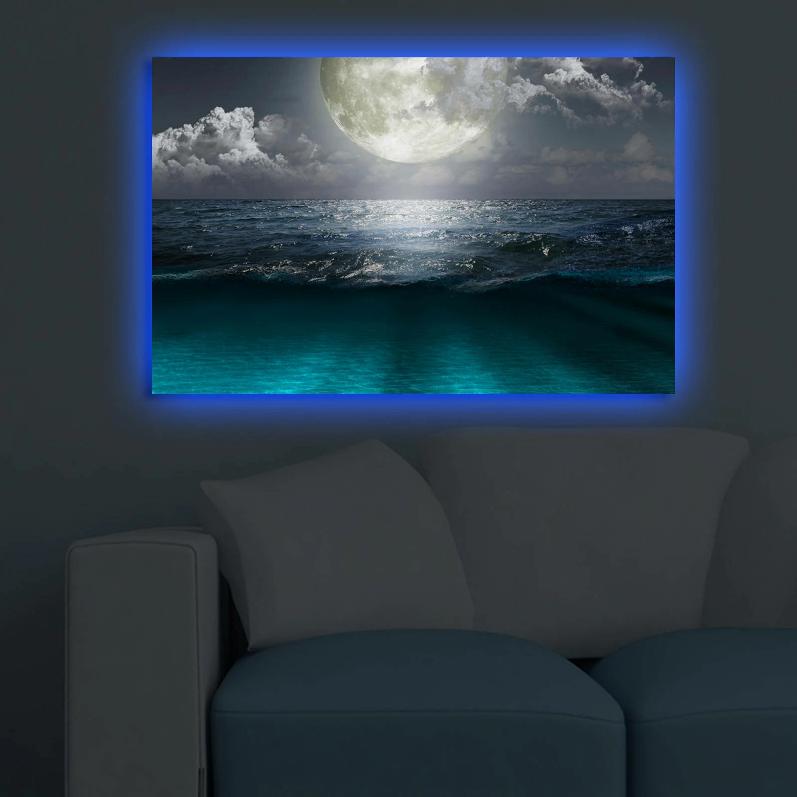 Pikturë dekorative me drita LED, shumëngjyrëshe, 45x70cm, 4570DACT-31