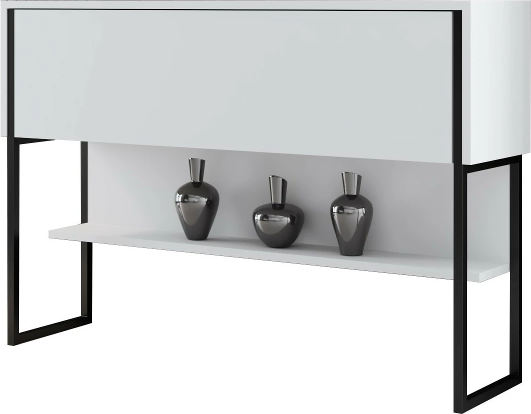 Komodë Hanah Home Luxe, e zezë dhe e bardhë