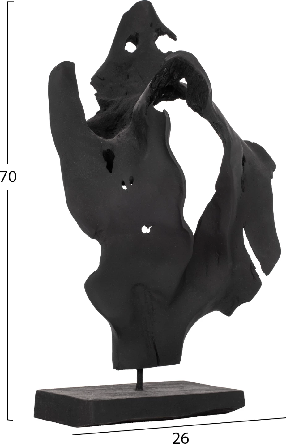 Dekor tavoline FH7714 dru tik i zi 26x16x70H