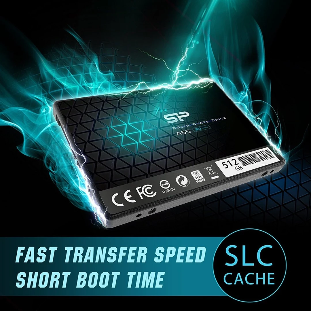 Disk SSD Silicon Power Ace A55, 2.5", 512GB