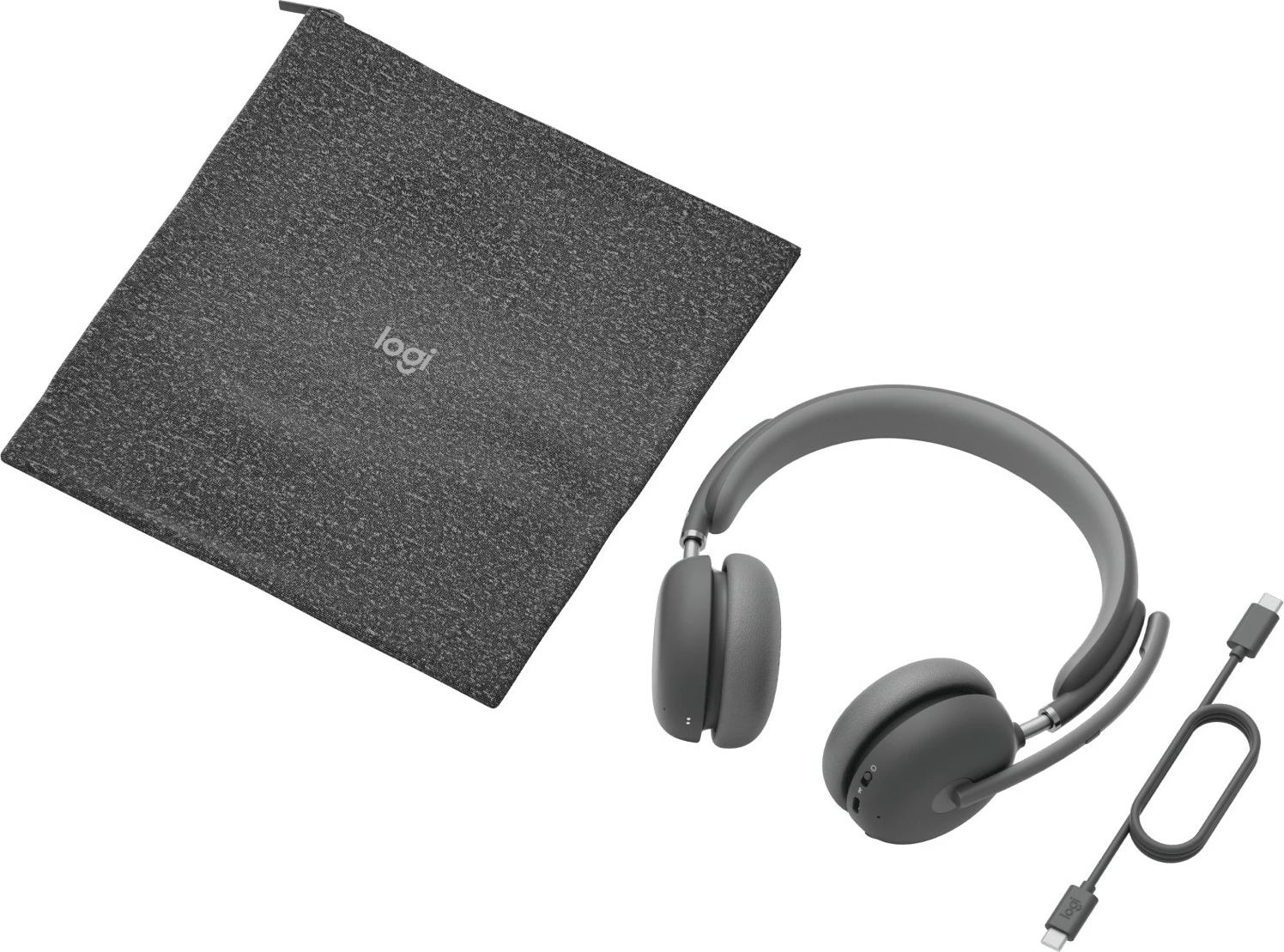 Kufje Logitech Zone Wireless 2 Bluetooth, Teams, graphite