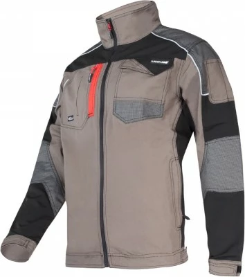 Xhaketë pune LAHTI PRO L4041005, stretch 4D, 5 xhepa, 2XL, kaki/zi