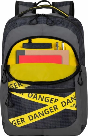 çantë shpine për laptop RivaCase 5431, 20L, 15.6", material rezistent ndaj ujit, gri