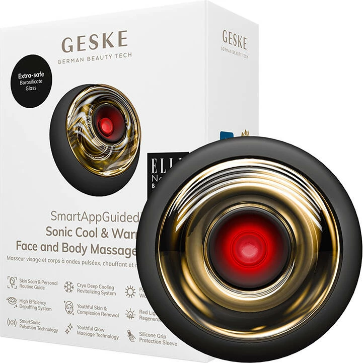 Masazhator fytyre dhe trupi Geske Sonic Cool & Warm 9in1, gri